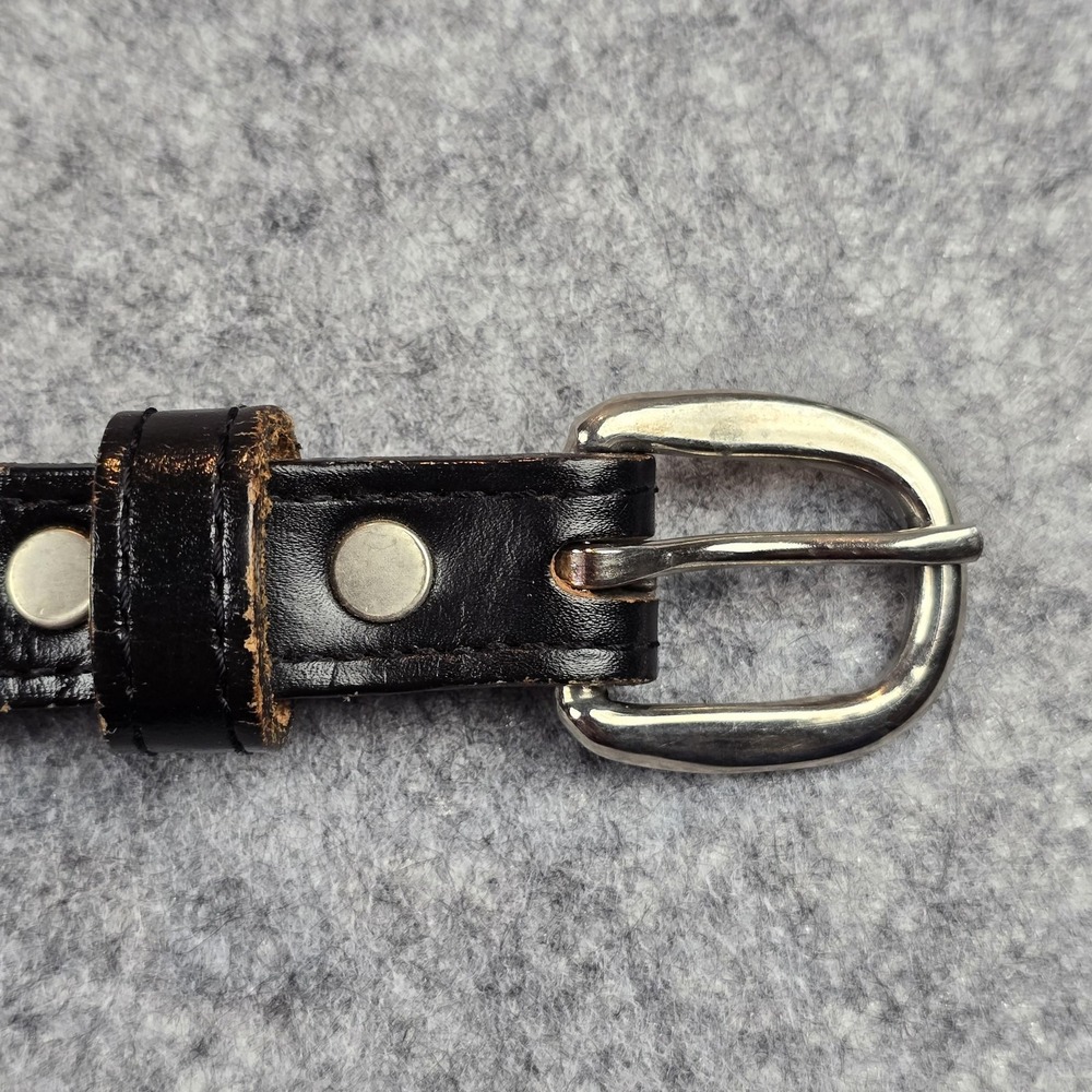 Circle Y Western Belt Mens 32 Leather Multicolor Woven Inlay Silver Accents West - Picture 11 of 15
